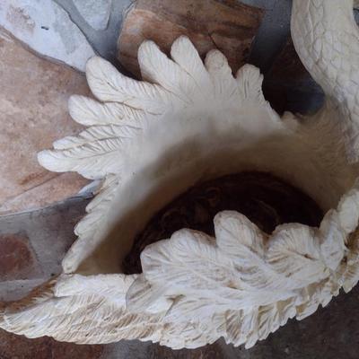 Composite Swan Planter