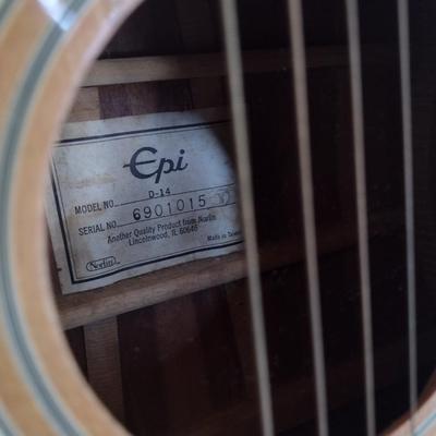 Epiphone Model D-14 Acoustic Guitar with Case