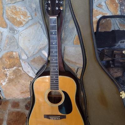 Epiphone Model D-14 Acoustic Guitar with Case