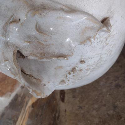 Large Pottery Floor Vase Signed by Artist