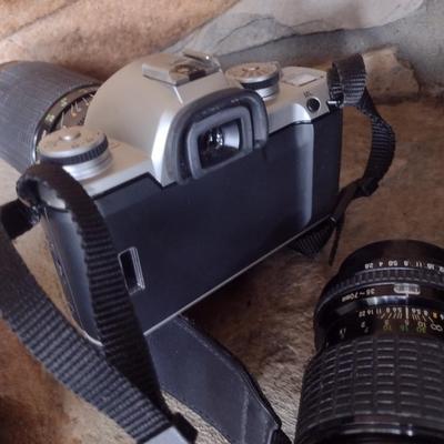 Pentax Z-XM Digital Camera with Telescoping Lens and Carry Bag