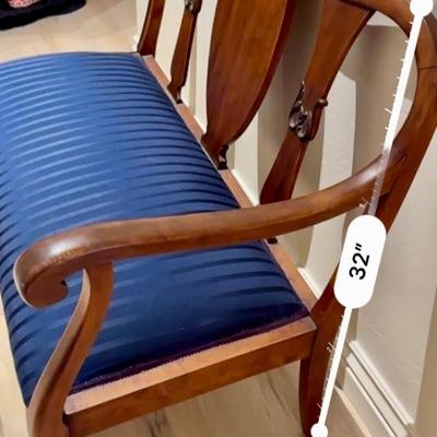 Beautiful Antique Shieldback settee