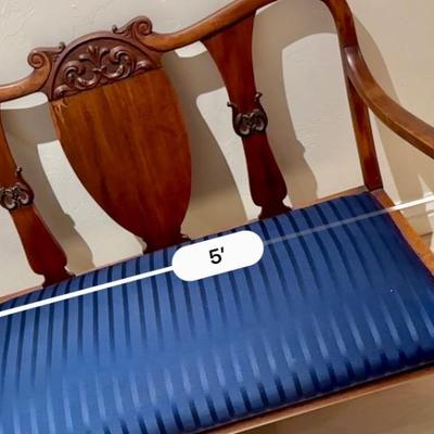 Beautiful Antique Shieldback settee