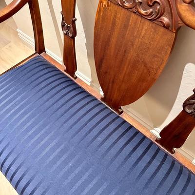 Beautiful Antique Shieldback settee