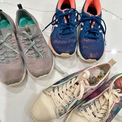 Lot of Athletic Shoes Size 8-8.5 Sam Edelman, Asics, Skechers