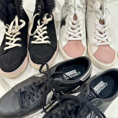 Three pair of women sneakers-Vintage Havana, Converse 8 and Old Navy