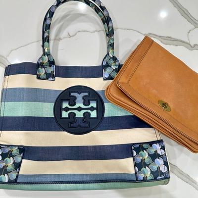 Tory Burch and J.Crew purses