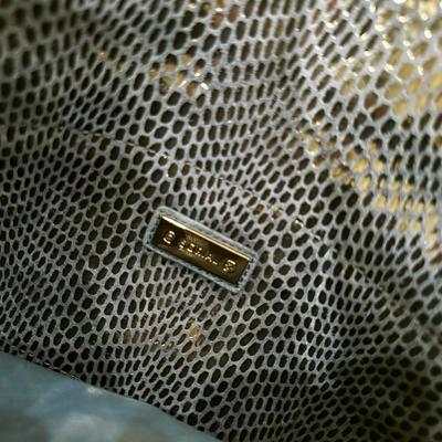 Gray leather Tory Burch purse