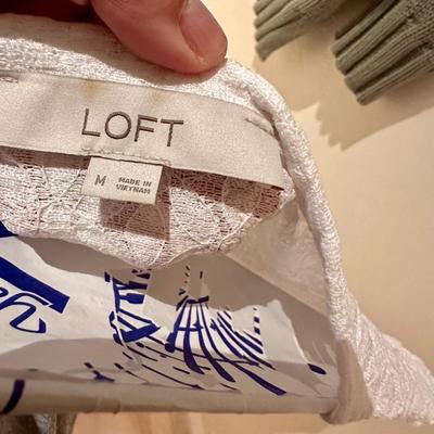 3 LOFT shirts and sweater - XS,S,Med