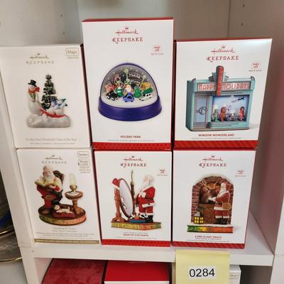Lot of 6 Hallmark Keepsake Christmas Tree ornaments