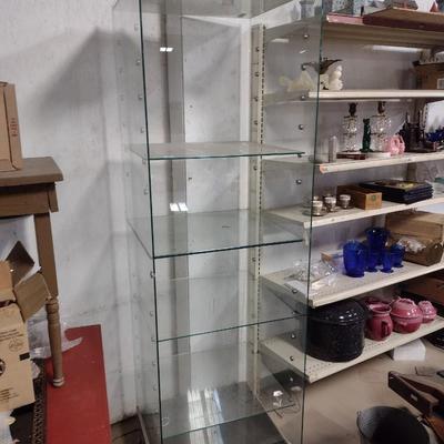 Glass Display Stand on Castors