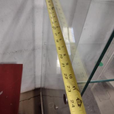 Glass Display Stand on Castors