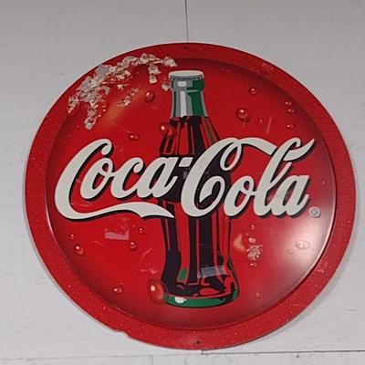 Coca-Cola Composite Advertising Button 32"
