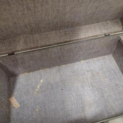 Vintage Military Foot Locker Trunk