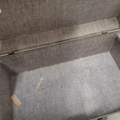 Vintage Military Foot Locker Trunk