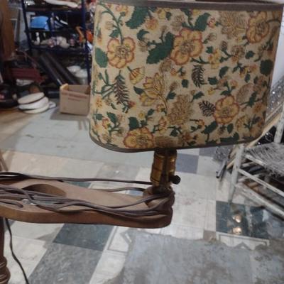 Vintage Floor Lamp Designed to Hold a Sportsman Hunting Tool
