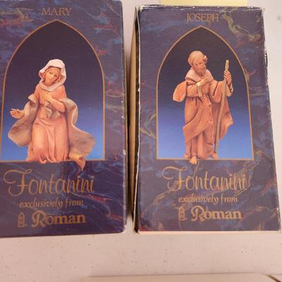 2 Fontanini Figurine Mary & Joseph