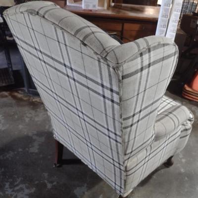 Formal Upholstered Wingback Chair Choice B
