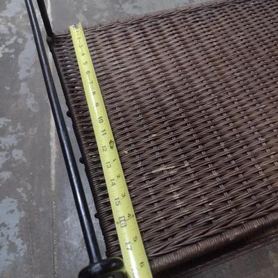 Wicker Weave Multi-Shelf Stand
