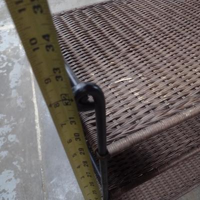 Wicker Weave Multi-Shelf Stand