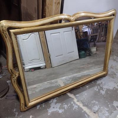 Wood Framed French Provincial Wall Mirror