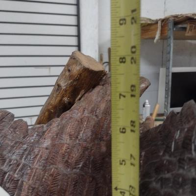 Hand Carved Eagle Statue by Terry Rauffer