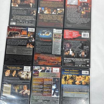 Lot of 9 DVD Movies - Dramas, Biographies and Action Movies