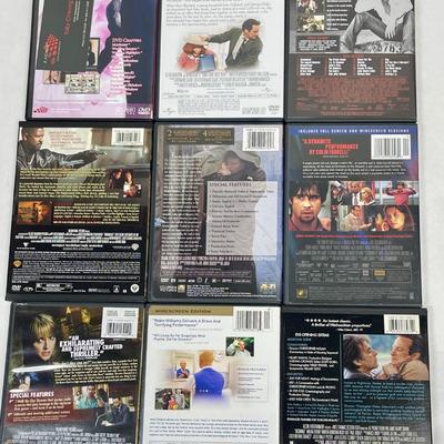 Lot of 9 DVD Movies - Science Fiction, Crime Mysteries and Action Movies