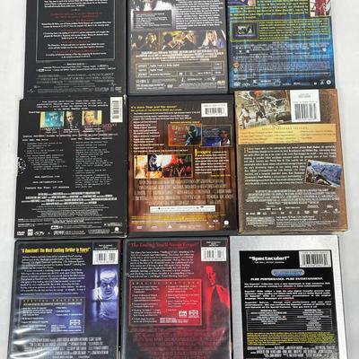 Lot of 9 DVD Movies - Crime Dramas, Science Fiction and Action Movies