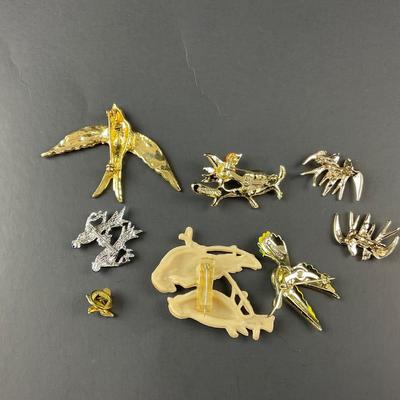 -139- BROOCH | Miscellaneous Multicolored Bird Pins