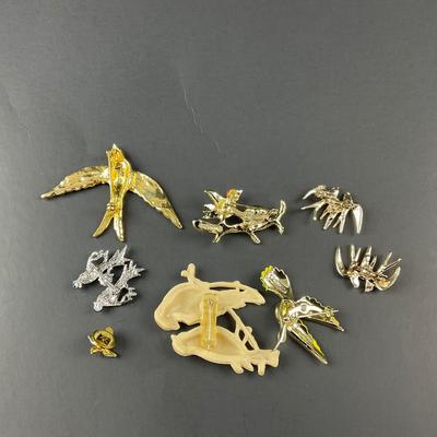 -139- BROOCH | Miscellaneous Multicolored Bird Pins