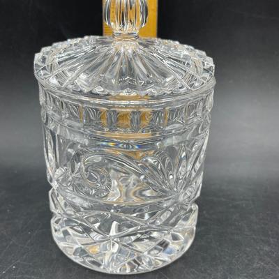 Lidded Crystal Candy Jar Dish