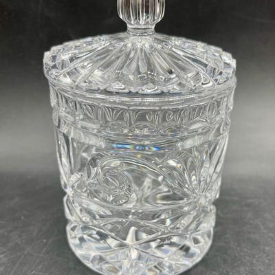 Lidded Crystal Candy Jar Dish