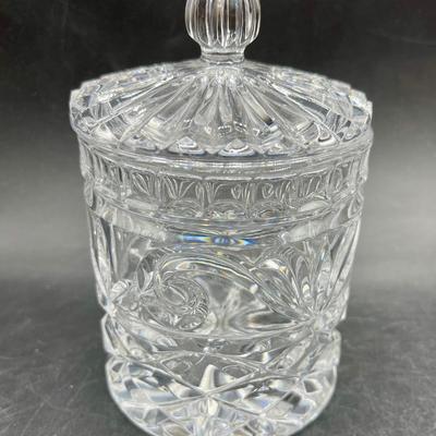 Lidded Crystal Candy Jar Dish