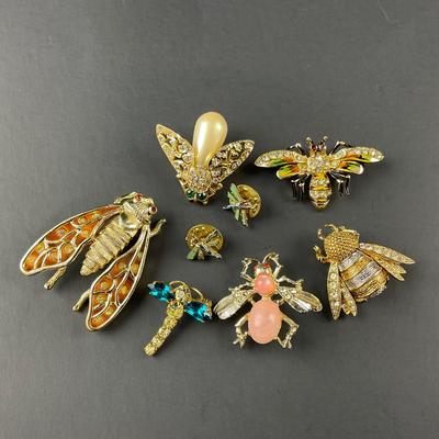 -148- BROOCH | Multicolored Insect Pins