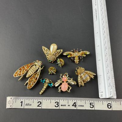 -148- BROOCH | Multicolored Insect Pins