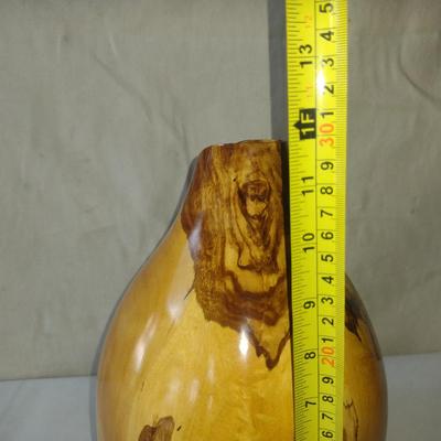 Turned Wooden Vase by Bobby Phillips- Australian Chestnut (#62).