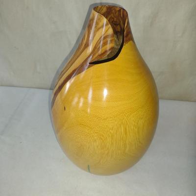 Turned Wooden Vase by Bobby Phillips- Australian Chestnut (#62).