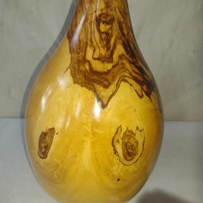 Turned Wooden Vase by Bobby Phillips- Australian Chestnut (#62).