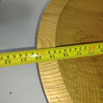 Large, Turned Wooden Footed Bowl by Bobby Phillips- Ash and Ebony (#63).