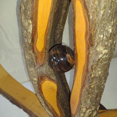 Turned Wooden Sculpture Titled 'Embryo II' by Bobby Phillips