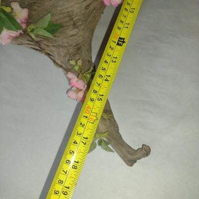 Nesting Birds on Driftwood with Faux Flower Home Decor