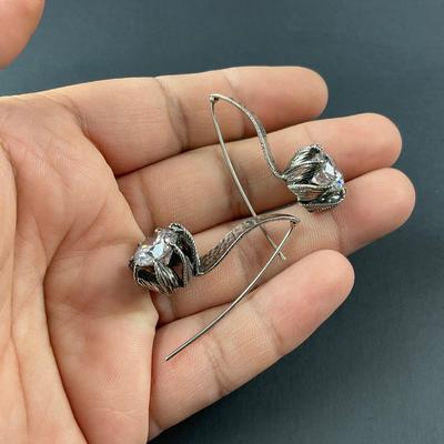 -159- EARRINGS | Sterling Abstract Earrings | Marked