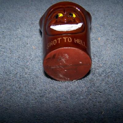 LOT 48 GREAT MID CENTURY REDWARE BAR SHOT GLASSES JAPAN