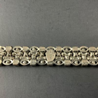 -161- SORRELLI | Green Colored Rhinestone Bracelet | Marked