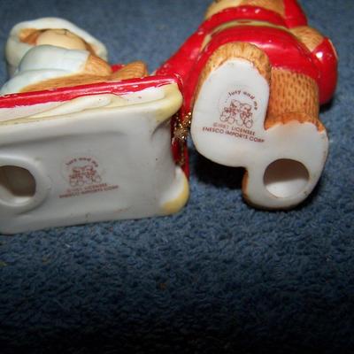 LOT 51 ADORABLE COLLECTABLE LUCY & ME BEARS--DOLL/2 SLED/ANGEL