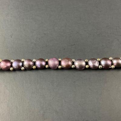 -165- BRACELET | Purple Pearl Handmade Bracelet