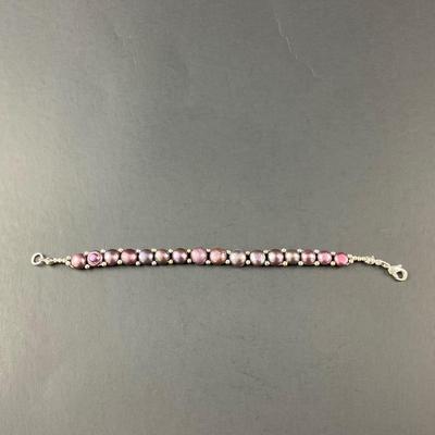 -165- BRACELET | Purple Pearl Handmade Bracelet