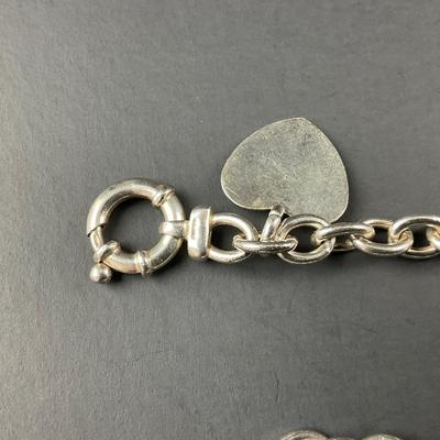 -166- BRACELET | Sterling Silver Heart Bracelets