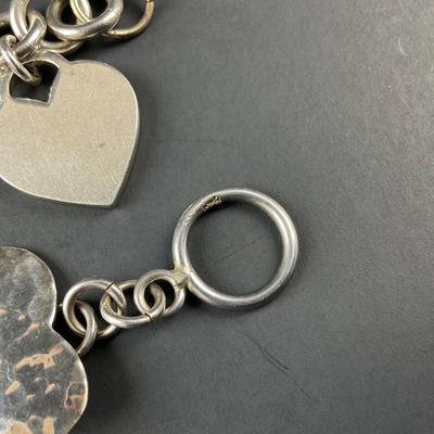 -166- BRACELET | Sterling Silver Heart Bracelets